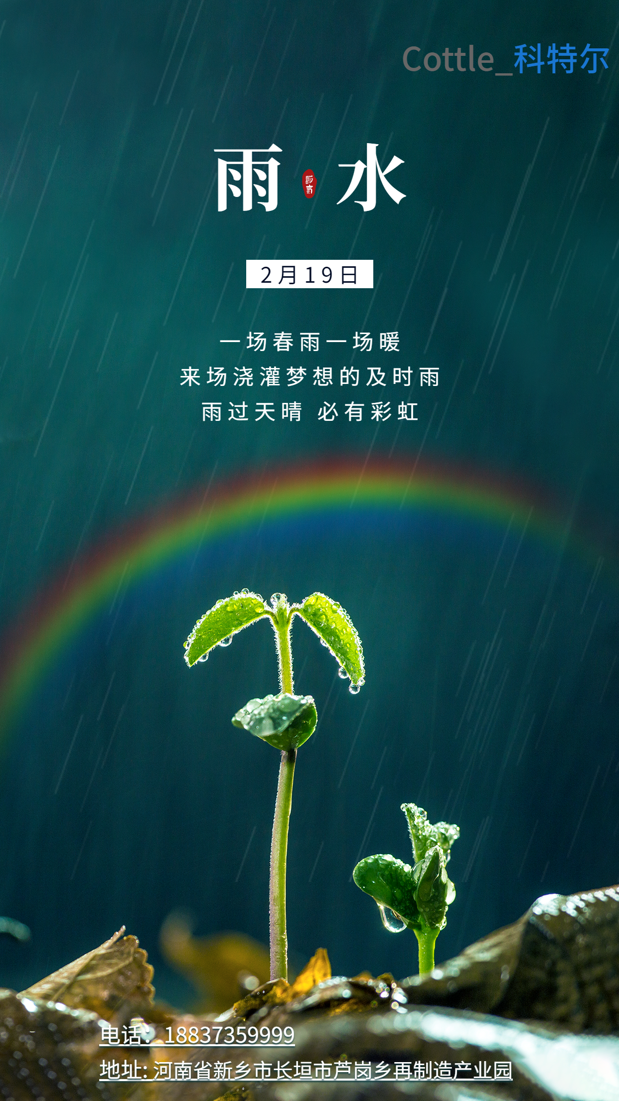 科特尔雨水海报